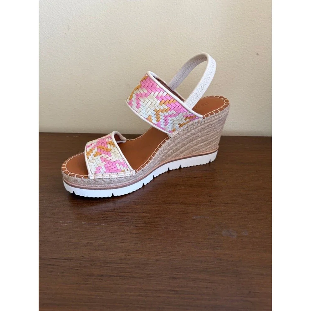 NIB Gentle Souls‎ by Kenneth Cole Women's Elyssa Wedge Sandal Rose - Size 8.5